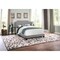 Homeroots 45.5 in. Solid Wood, Linen, MDF & Foam Full Size Bed with a Chrome Trim 333294 - alternate 6